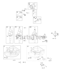 Briggs & Stratton 98902-2097-E2 - Briggs & Stratton Vertical Engine Camshaft, Crankcase Cover/Sump, Crankshaft, Piston/Rings/Connecting Rod