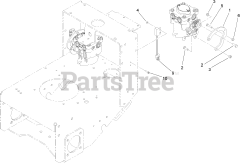 Toro 30499 - Toro 52" Walk-Behind Mower, Floating Deck, Split Lever, Hydro Drive (SN: 280001001 - 280001100) (2008) LOWER CONTROL ASSEMBLY