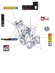 Ariens 921050 - Ariens Platinum 24" SHO Snow Blower, Ariens AX 369cc engine (SN: 180000 & Above)