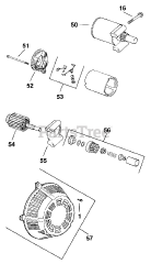 Kohler CH14-1805 - Kohler Command PRO Single Engine, Basic Version, 14hp Starting System, Electric (Cont.) 7-27-200