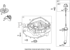 Toro 21027 - Toro 43cm Emotion Walk-Behind Mower (SN: 290003001 - 290999999) (2009) Crankcase Assembly Briggs and Stratton 122T07-2058-B1