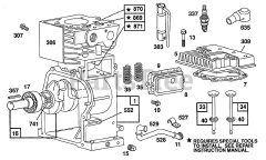 Briggs & Stratton 80232-2375-01 - Briggs & Stratton Horizontal Engine Cylinder,Cylinder Head