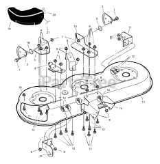 Murray 46104x14A - Murray 46" Garden Tractor (2000) Mower Housing