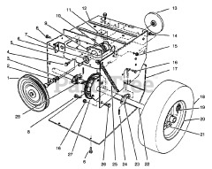Toro 38052 (521) - Toro 21" Snow Thrower (SN: 069000001 - 069999999) (1996) Traction Assembly