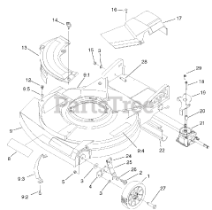 Lawn-Boy 10552 - Lawn-Boy GoldPro Series Walk-Behind Mower (SN: 220000001 - 220999999) (2002) HOUSING AND WHEEL ASSEMBLY