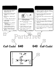 Cub Cadet 640 (590-640-100) - Cub Cadet 60" Front Loader att Decals
