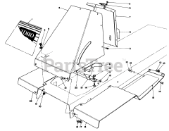 Toro 59111 - Toro Easy Empty Grass Catcher (SN: 009000001 - 009999999) (1989)