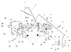 MTD 19485-8 - MTD 42" Snow Blade Assembly (1988)
