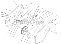 Toro 38602 - Toro 24" Snow Commander Snow Thrower (SN: 250000001 - 250999999) (2005) Impeller Drive Assembly