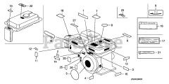 Honda GX200 QXB2/A (GCAE) - Honda Engine, Made in Japan (SN: GCAE-1900001 - GCAE-8999999) LABEL