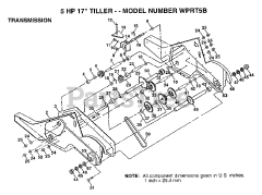 Winston Pro WP RT5 B - Winston Pro Tiller TRANSMISSION