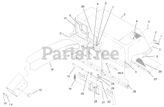 Toro 79301 - Toro 42"/48" Vacuum Bagger for 300 Series Tractors (SN: 210000001 - 210999999) (2001)