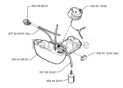 Husqvarna 322 R - Husqvarna String Trimmer (1999-03) Fuel Tank Assembly