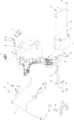 Exmark LZS749AKC724A1 - Exmark 72" Lazer Z S-Series Zero-Turn Mower, Kohler ECV749 (SN: 408644346 - 411294211) (Rev A) (2021) Electrical Assembly