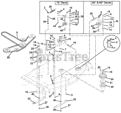 Gravely 992072 (PM 272Z) - Gravely Pro-Master 72" Zero-Turn Mower, 27hp Kohler (SN: 004001 & Above)