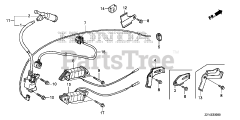 Honda EM4000SX AT1 (EBRC) - Honda Generator, Made in China (SN: EBRC-1000001 - EBRC-1499999) IGNITION COIL