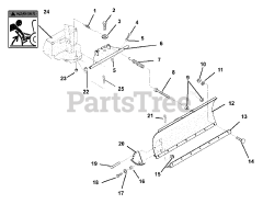 Gravely 815013 - Gravely 54" Dozer Blade for ZT Series (SN: 000101 & Above)