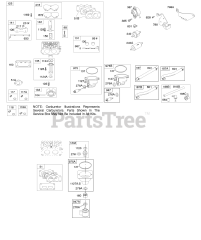 Briggs & Stratton 445677-0827-E1 - Briggs & Stratton Vertical Engine Carburetor, Fuel Supply