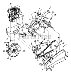 Yard Machines 21A-422B129 - Yard Machines Tiller (2000) (Home Depot