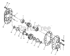 Cub Cadet 451 (190-451-100) - Cub Cadet 45" Snow Thrower Attachment Gear Box