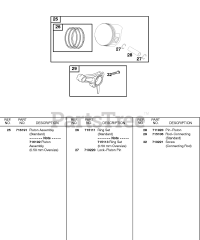 Briggs & Stratton 187437-0113-E1 - Briggs & Stratton Horizontal Engine PISTON, RINGS, CONNECTING ROD