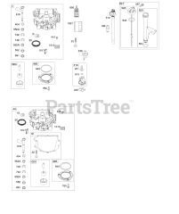 Briggs & Stratton 40N777-0012-B1 - Briggs & Stratton Vertical Engine Engine Sump, Oil Pump, Dipstick/Tube Assembly