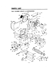 RedMax EBA 431 - RedMax Backpack Blower (SN: 711927 & Above) (1997-01)