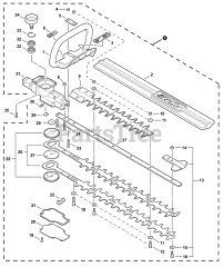 Echo HC-152 - Echo Hedge Trimmer (SN: T45713001001 - T45713999999)