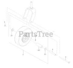 Exmark ARX440CKC24000 - Exmark 24" Stand-On Aerator, Kohler CH440 (SN: 404314159 - 406294344) (Rev B) (2019)