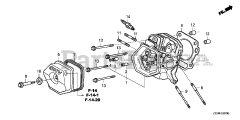Honda EB4000X AT1 (EBSC) - Honda Generator, Made in China (SN: EBSC-1000001 - EBSC-1499999) CYLINDER HEAD