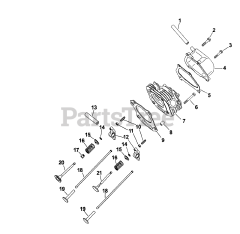 Kohler CS12-941520 - Kohler Command PRO Engine, Basic Version, 12hp, 8.95kW Head/Valve/Breather 4-7-1 (TP-2502-A)