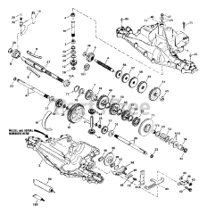 White Outdoor 833 R (12A-750-190) - White Outdoor 33" Walk-Behind Mower (1998) Transaxle Assembly