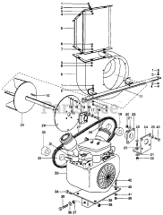 Gravely 942001 (Pro-Vac 1050) - Gravely Pro-Vac Vacuum, 18hp Kohler (SN: 000101 & Above)