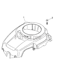Cub Cadet LT 1045 (13BP11CH756) - Cub Cadet 46" Lawn Tractor (2007 & Before) Kohler SV600-0009 Blower Housing &amp; Baffles