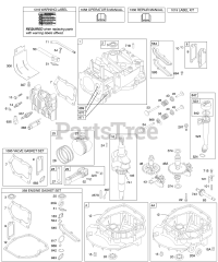 Briggs & Stratton 12F702-0608-01 - Briggs & Stratton Vertical Engine Cams, Crankshaft, Cylinder, Engine Sump, Kit/Gaskets, Lubrication, Piston Group, Valves