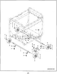 Subaru Robin RGV12K36030 - Subaru Robin Generator 2300 4 Wheel Kit