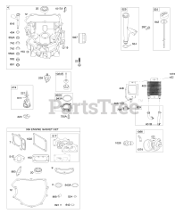 Briggs & Stratton 49G575-0110-E2 - Briggs & Stratton Vertical Engine Engine Sump, Gasket Set-Engine, Lubrication