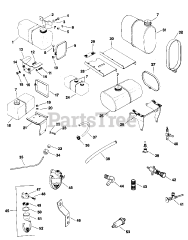 Kohler K181-14340 - Kohler K-Series Engine, Basic Version, 8hp, 6kW Fuel Tank TP-2045-B