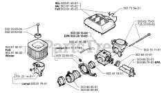 Husqvarna 362 SPECIAL - Husqvarna Chainsaw (1999-11) Air Filter / Carburetor