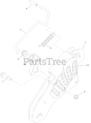 Toro 74925 TE (6000) - Toro 152cm Z Master Zero-Turn Mower, Side-Discharge Deck (SN: 404320000 - 999999999) Height-of-Cut Assembly No. 117-3842