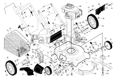 Poulan 961320096-02 - Poulan Walk-Behind Mower (2016-02) FRAME ENGINE