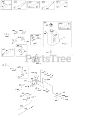 Briggs & Stratton 215707-0117-E1 - Briggs & Stratton Vertical Engine Controls, Fuel Supply, Governor Spring