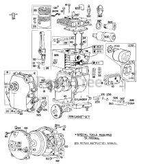 Briggs & Stratton 61102-9407-07 - Briggs & Stratton Horizontal Engine Cylinder, Cover, Muffler