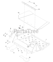 Exmark VTS651KA484 - Exmark 48" Vantage S-Series Stand-On Mower, Kawasaki FX651V (SN: 313000000 - 313999999) (2013) Platform Assembly No. 116-1804