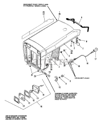 Simplicity 7018 H (1690366) - Simplicity Garden Tractor, 18hp Hood &amp; Lights Group (7012, 7016 &amp; 7018)