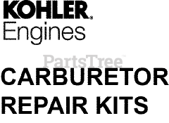 Kohler CH18-62510 - Kohler Command PRO Twin Engine, Made for Moridge Mfg., 18hp, 13.4kW Carburetor Repair Kit w/gaskets (2485335-S)