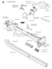 Husqvarna 225 E - Husqvarna Handheld Edger (1997-02) SHAFT &amp; HANDLE