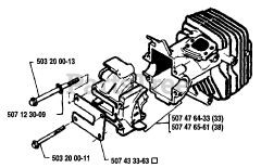 Husqvarna 33 - Husqvarna Chainsaw (1989-05) Cylinder