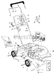 Yard Machines 11B-060A000 - Yard Machines Walk-Behind Mower (1998) General Assembly