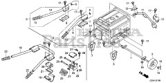 Honda EB4000X AT1 (EBSC) - Honda Generator, Made in China (SN: EBSC-1000001 - EBSC-1499999) HANDLE + WHEEL